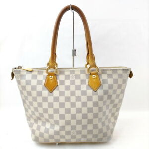 Louis Vuitton LV Hand Bag  Saleya PM White Damier Azul 2700754