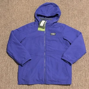 LL Bean Kids Girl M 10-12 Mountain Classic 3 In 1 Jacket Hood Fleece Ski Purple - Picture 1 of 7