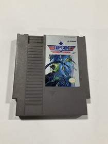 Top Gun Second Mission NES Original Video Game Works Tested Konami Nintendo