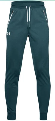 Pantalones cónicos Under Armour Big Boy banderín verde azulado apagón (461)/gris halo M nuevos con etiquetas Foto 1 de 4