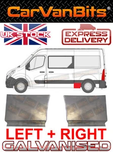 PARA RENAULT MASTER VAUXHALL MOVANO NISSAN NV400 10-20 PANEL REPARACIÓN CARROCERÍA LATERAL X2 - Imagen 1 de 12