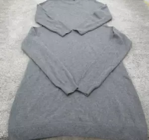 Country Road Jumper Dress Cashmere Wool Blend Medium Round Neck Long Sleeve Grey - Picture 1 of 19