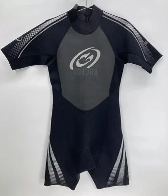 Traje de neopreno corto Gotcha Gear para hombre negro y gris 2,2 mm titanio talla mediana Foto 1 de 4