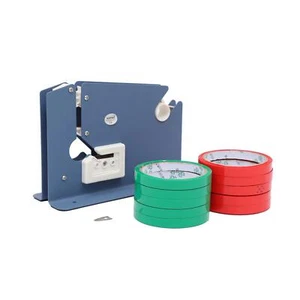 Neu Nylon Tasche Hals Versiegelung Klebeband Spender mit 10 Rollen Klebebänder UK MwSt Verkäufer - Bild 1 von 7