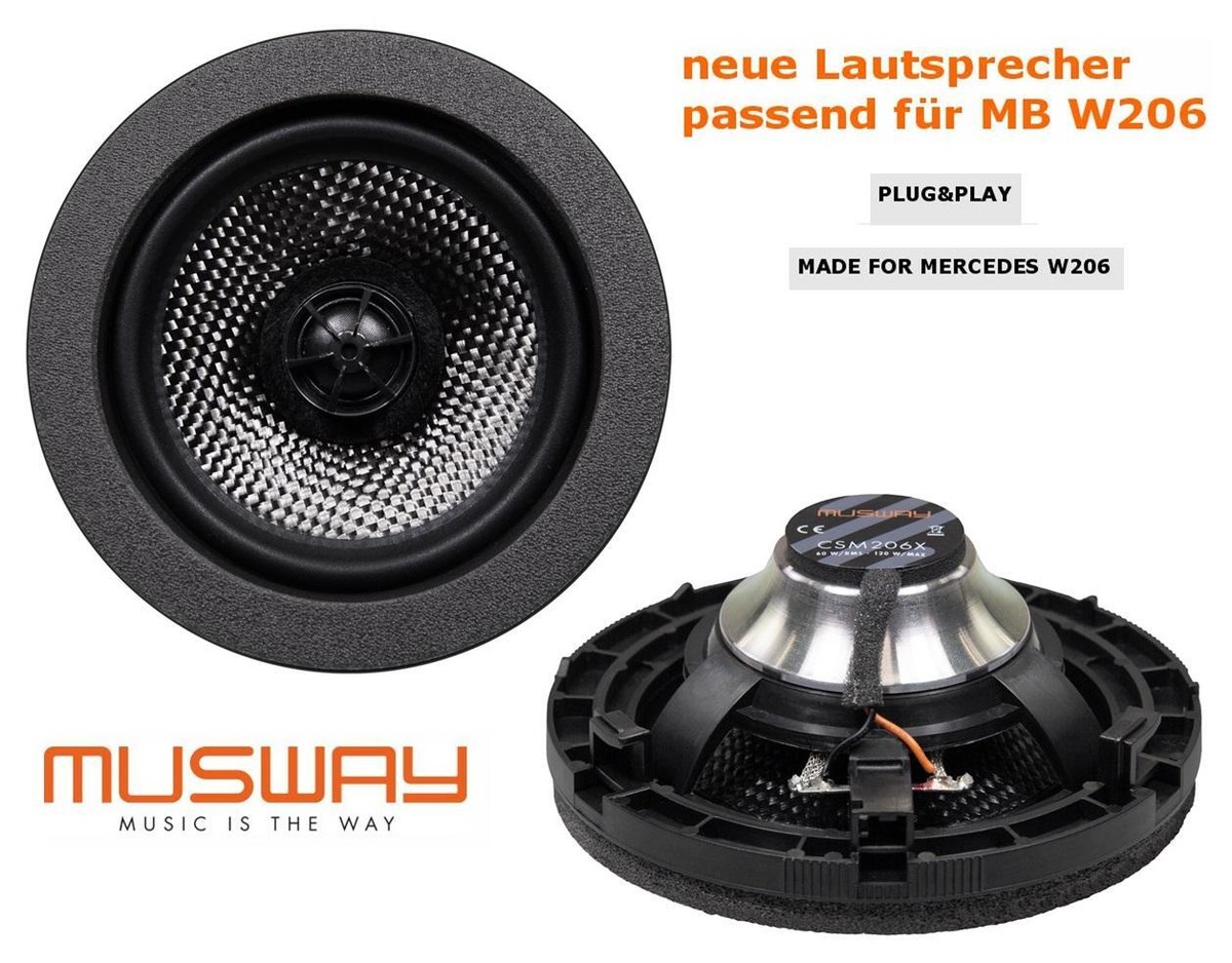 Anneaux Adaptateurs Haut-parleurs Pour Mercedes Classe A/B - Compatible Haut-parleurs DIN 165mm