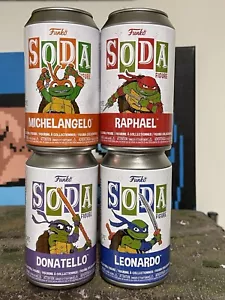 Teenage Mutant Ninja Turtles Soda Vinyl Figures (SET OF 4) *Chase Pop! Possible* - Picture 1 of 1