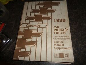 1988 k1500,k2500 chevrolet  truck c k shop manual