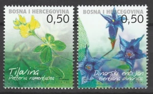 Bosnia Herzegovina Croatian 2005 Flowers 2 MNH stamps - Picture 1 of 1