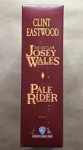 Clint Eastwood 2-Tape Western Set (VHS, 1992) Outlaw Josey Wales + Pale Rider - Picture 1 of 14