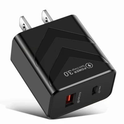 USB-C Fast Charger Type C Wall Charger For iPhone 14 13 12 11 X XS XR Pro Max - Image 1 of 4