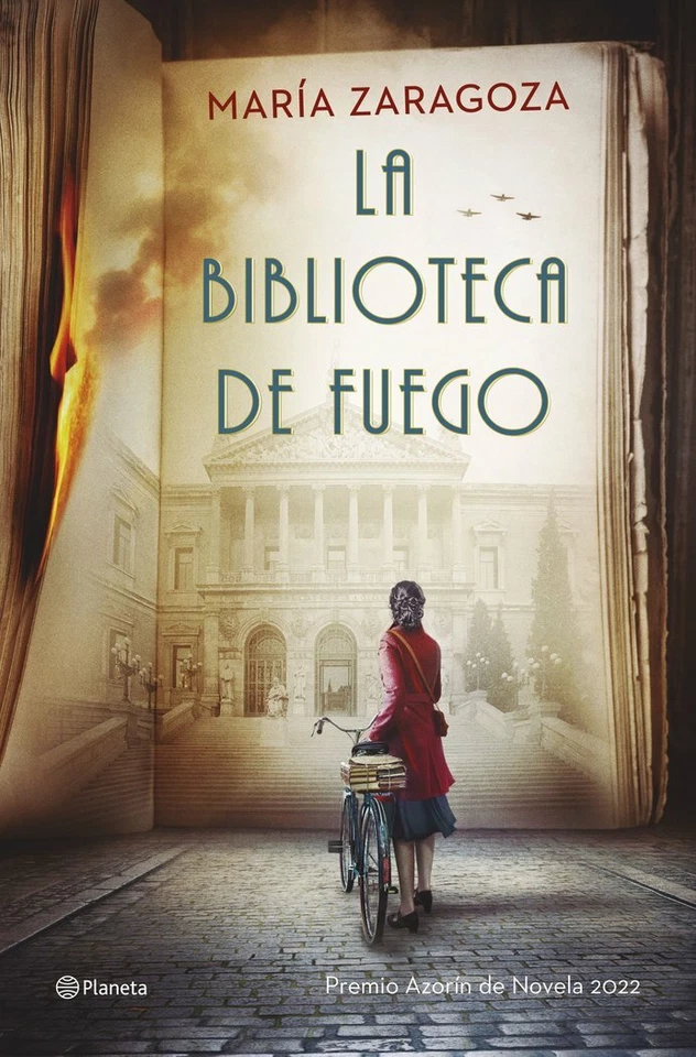 La biblioteca de fuego de Maria Zaragoza Premio Azorin de novela 2022 - Imagen 1 de 1