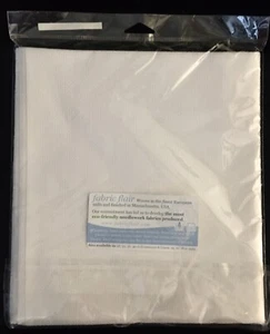 Fabric Flair White 14 ct Aida Cloth With Silver Sparkles 35 X 39 Inch New Sealed - Picture 1 of 6