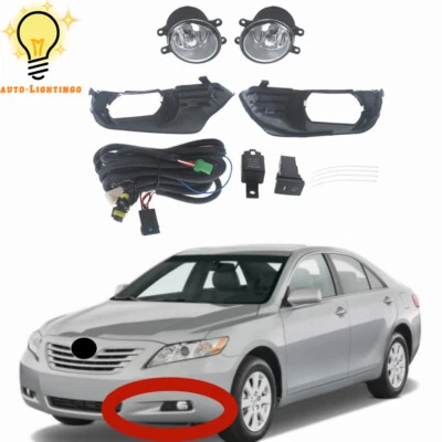 Luces antiniebla laterales izquierda y derecha para Toyota Camry 2007-2009 con kits de interruptor de cubierta Foto 1 de 4