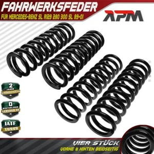 4x Federn Fahrwerksfeder Vorne Hinten für Mercedes-Benz SL R129 280 300 SL 320 - Bild 1 von 9