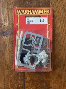 Orc Boar Boyz Boss - Warhammer Fantasy Metal Blister New Games Workshop - Picture 1 of 3