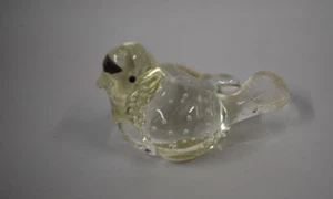 Pájaro de cristal de Murano vintage hecho en Italia burbujas - Imagen 1 de 3