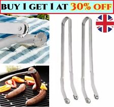 BBQ Sausage Turning Tongs for Cooking,Stainless Steel BBQ Kitchen Tongs UK