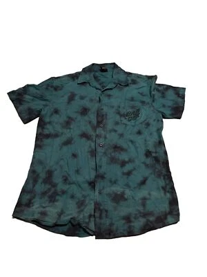 Santa Cruz Men’s Button Up Shirt Size M Blue Short Sleeve - Image 1 of 4