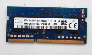 2GB SK HYNIX PC3L-12800S DDR3 1Rx16 Laptop Memory RAM ** GRADE A ** - Picture 1 of 1