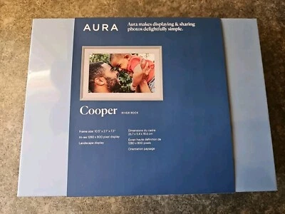 Aura Frames Cooper 10.5" Hi-Res Digital Picture Frame (River Rock - AFSC24-MAT) - Image 1 of 3