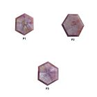 Natural Untreated Raspberry Sheen Sapphire Gemstone 6Ray Trapiche Hexagon Shape