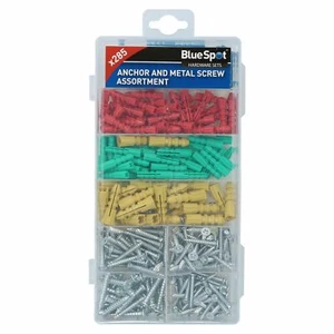 285pc Metal Screw And Raw Rawl Plug Anchor Assortment Rawplugs Screws - Imagen 1 de 3