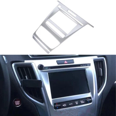 Cubierta de panel de interruptor de aire acondicionado plateado mate para Acura TLX 2015-2022 Foto 1 de 4