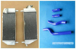 Blue Aluminum Radiator + Hose For 2002-2018 09 13 14 15 16 Yamaha YZ250 YZ 250 - Picture 1 of 6