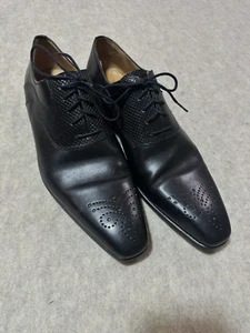 Magnanni for Neiman Marcus Herren Schwarz Oxford Schuhe Größe 10,5M - Bild 1 von 8