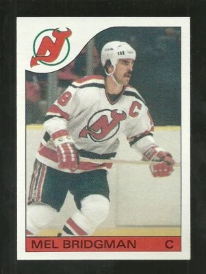 1985-86 TOPPS SET BREAK #42 MEL BRIDGMAN DEVILS NM-MT FREE SHIPPING 🔥 - Image 1 of 2