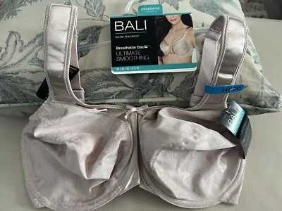 ¡NUEVO! Sujetador Bali Satinado Suavizante Minimizador UW DF3562 Talla 34DDD Beige Foto 1 de 4