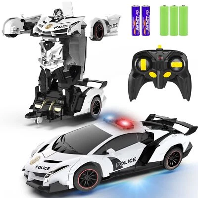 FDJ Remote Control Car - Transform Toys, One Button Deformation to Robot with... - Image 1 of 4