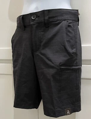 Pantalones Cortos de Carga Urban Pipeline Niños Talla 8 Negro Tech Hasta la Rodilla Cremallera Bolsillo Cremallera Foto 1 de 4