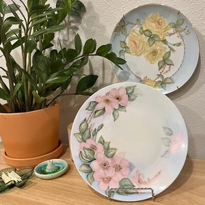 Vintage 1962 German Hutschenreuther Selb Bavaria Hand Painted Plates Signed - Picture 1 of 5