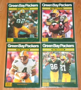 Vintage Lot (4) 1994, 1995, 1996, 1998 Green Bay Packers Yearbooks, Favre, White - Picture 1 of 5