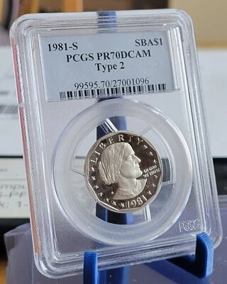 1981-S Type 2 Susan B Anthony - PCGS PR 70 DCAM - Image 1 of 2
