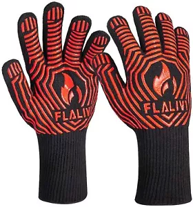 Oven Mitts Pot Holder Silicone Pinch Mitts Baking Gloves for Cooking 1 Pair - Picture 1 of 7