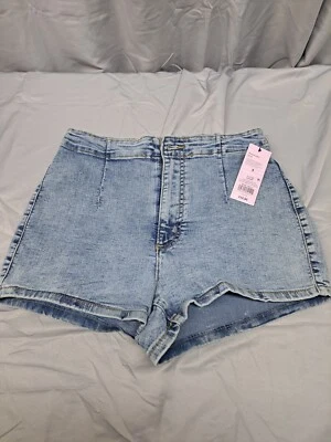 Pantalones cortos de jean Wild Fable de tiro más alto para mujer elige color y talla Foto 1 de 4