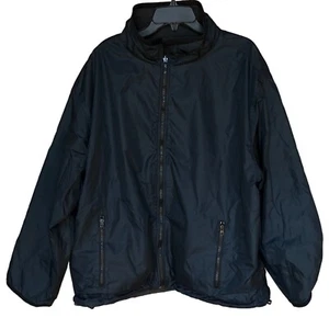 Structure Vintage Reversible Mens Fleece & Nylon Jacket Blue & Gray Size XL - Picture 1 of 17