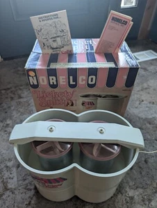 Vtg Norelco Lickety Split 1978 2 Quart Ice Cream Maker Model #HB1114 W/ Box - Picture 1 of 5