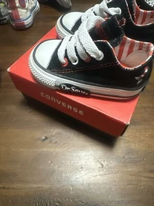 Converse All Star Chuck Taylor Cat In The Hat Infant Size 3 - Picture 1 of 6