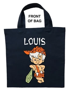 Bam Bam Trick or Treat Bag, Personalized Bam Bam Halloween Bag, Bam Bam Loot Bag - Picture 1 of 2
