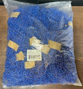 Blue Mardi Gras Beads, Party Favors, Necklaces, Metallic, 12 Dozen(144 total) - Picture 1 of 2