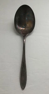Community Plate Oneida Vintage Silverplate großer Servierlöffel 1917 Adam Patina - Bild 1 von 5