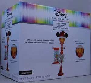 Lámpara de iluminación Mickey Mouse de proyección de 5 pies decoración de postes de patio nueva en caja - Imagen 1 de 2