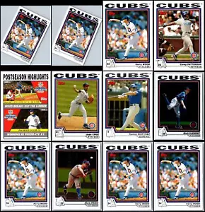 2004 Topps Chicago Cubs (12) Card Lot - LAST CHANCE – DON'T MISS OUT! - Picture 1 of 2
