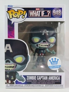 Marvel Funko Pop - Zombie Captain America - What If? - Funko Shop Excl - No. 948 - Picture 1 of 9