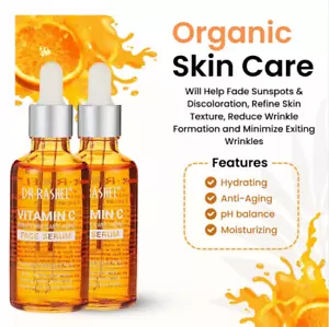 X2 Dr Rashel Vitamin C Face Serum Pure Strong Hyaluronic Anti Aging Wrinkle 50ml - Picture 1 of 9