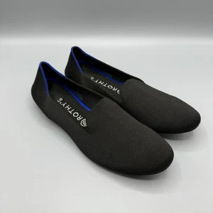 Rothy’s The Loafer schwarze flache Slipper mit Wabenmuster rund geschnitten Größe 10 - Bild 1 von 9