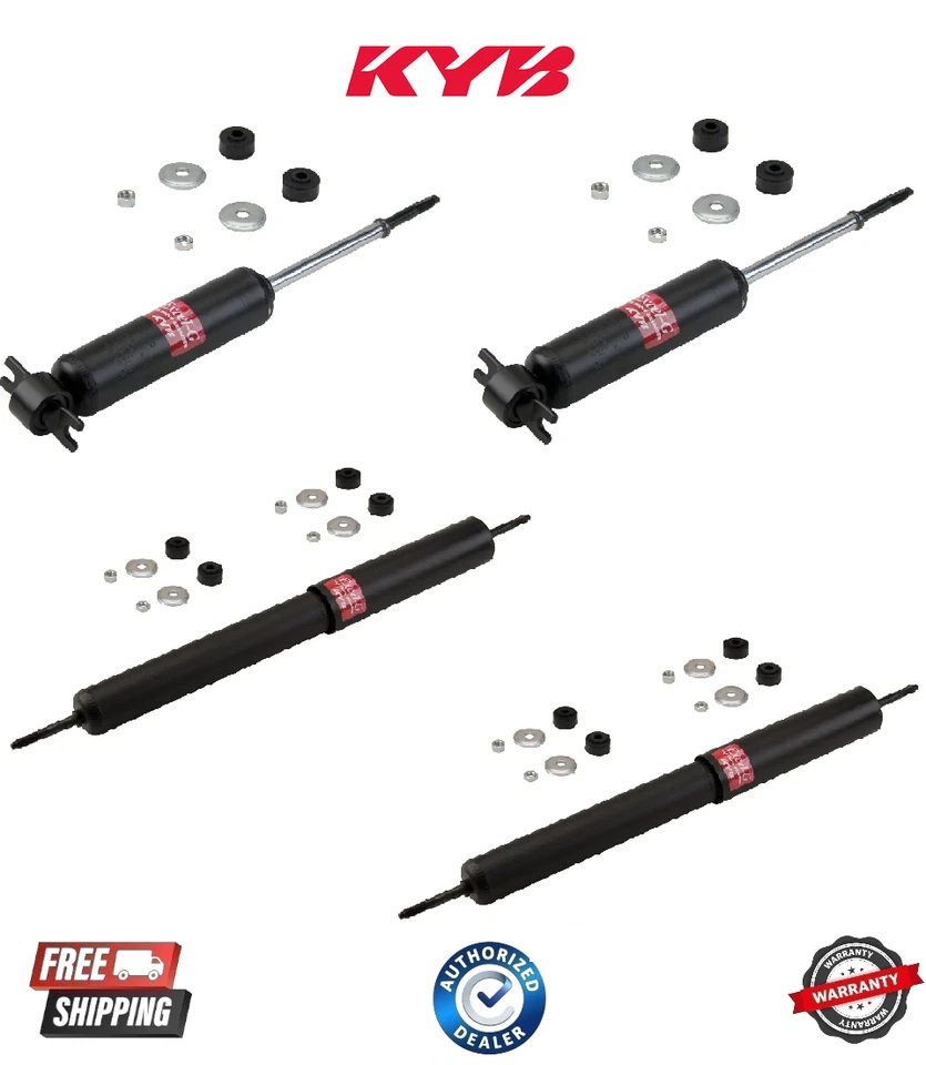 Complete KYB Front & Rear Shock Absorbers for Ford Courier Mazda B1600 B2000 - Image 1 of 1